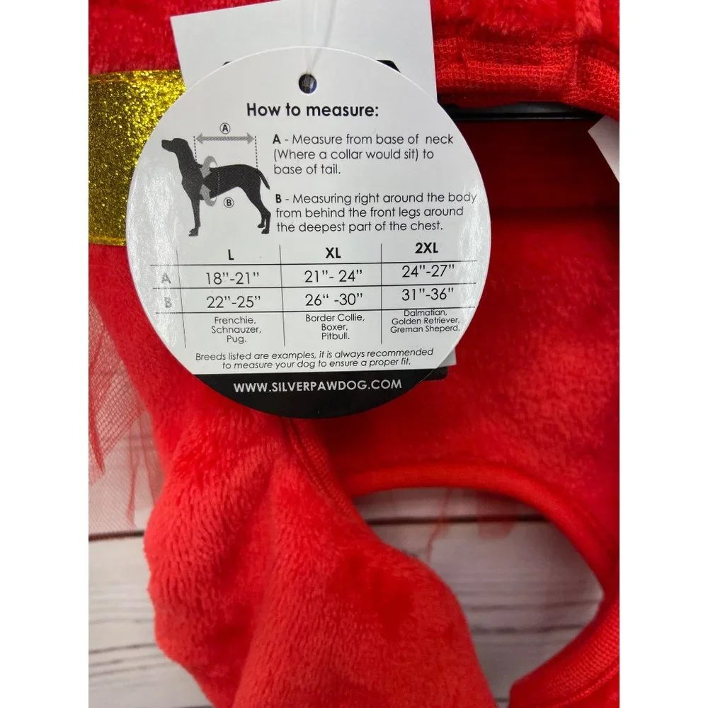 Silverpooch XS Pet Apparel Christmas Dog Pajamas Pjs Clothes Size Xtra Small Red